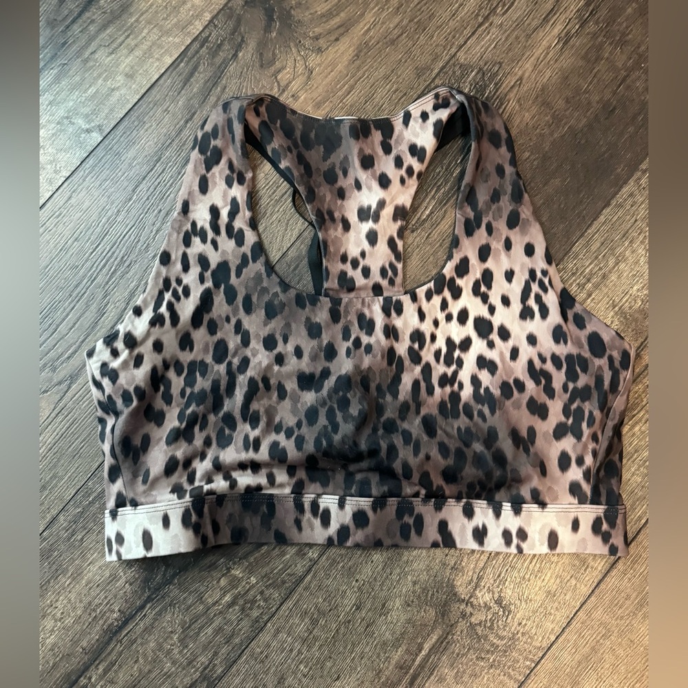 Fabletics leopard sports bra